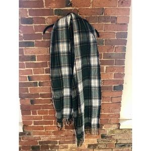 J.Crew green plaid scarf